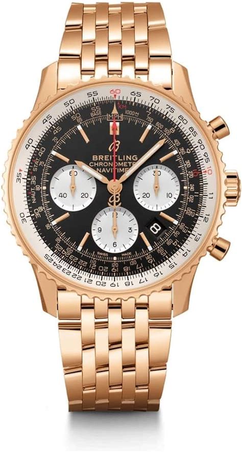 breitling watch rose gold|breitling navitimer rose gold.